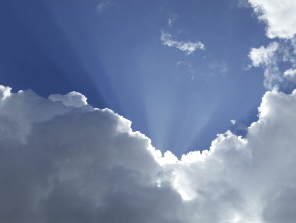 Cloudy sky. Original public domain image from Wikimedia Commons